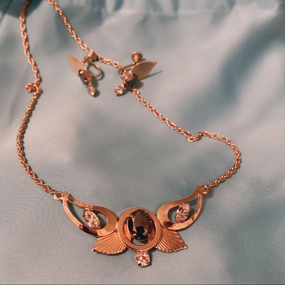 Jewelry set(necklace+ear clips)